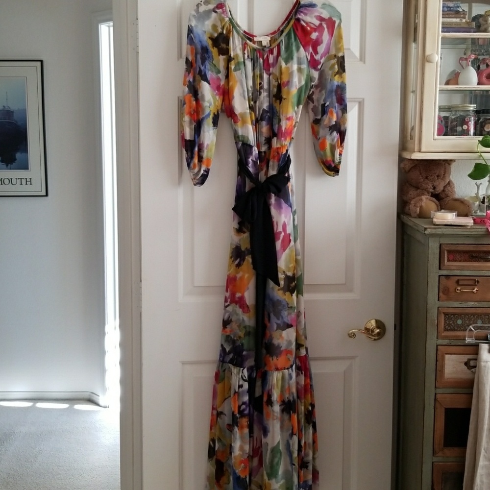 SOLD! Anthropologie Meadow Rue autumn bulbs maxi - Picture 1 of 6